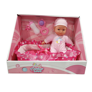 Poupée bébé 31 <span class=keywords><strong>cm</strong></span> Reborn, poupée douce à porter, cadeau pour fille avec accessoires - Product Image 1