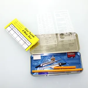 Marshal Oxford Goemetry Set Metal Box Compass Geometry Math Set In A Tin