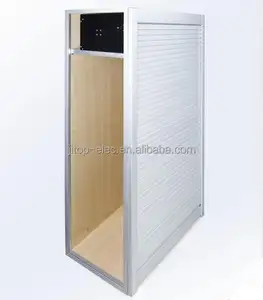 Obturador de rolo de alumínio para cozinha, personalizado, vertical, porta do rolo para armário de cozinha, moderno, oferta completa, baixa venda