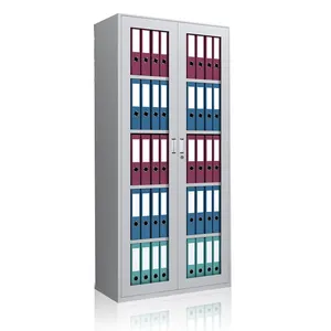 office steel book cupboard cabinet price bookcase with glass door