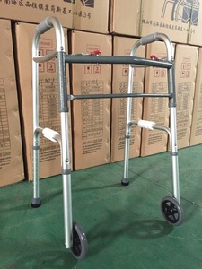 Déambulateur en aluminium pliable à un bouton économique et bon marché, aides à la marche, Andador AJ-903A - Product Image 3