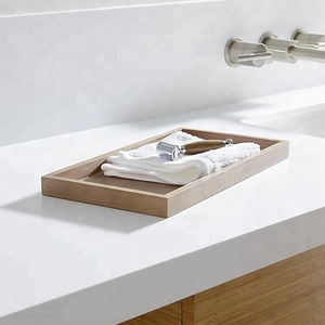 2024 creativo di lusso Eco Friendly accessori da bagno di bambù naturale Set da bagno bicchiere sapone porta portasole - Product Image 5