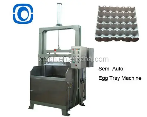 400-700 pcs/hr Piccola scala di business uovo vassoio linea di produzione della macchina per il pollo agricoltura uso