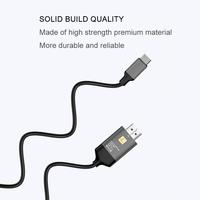 Nuevo Cable USB 3.1 Tipo-C a HDMI de 1.8 Metros (6 Pies), 4K 30HZ 60HZ, Macho a Macho, para Laptop y Teléfono Móvil con USB C