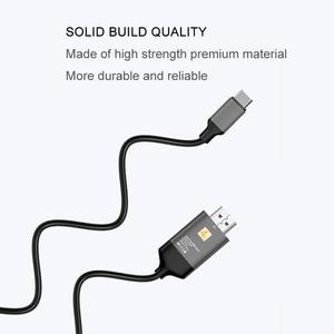 Nouveau <span class=keywords><strong>câble</strong></span> USB 3.1 Type-C vers <span class=keywords><strong>HDMI</strong></span> en gros, 1,8 m (6 pieds), 4K 30 Hz 60 Hz, <span class=keywords><strong>mâle</strong></span> vers <span class=keywords><strong>mâle</strong></span>, pour ordinateur portable et téléphone portable USB-C - Product Image 3