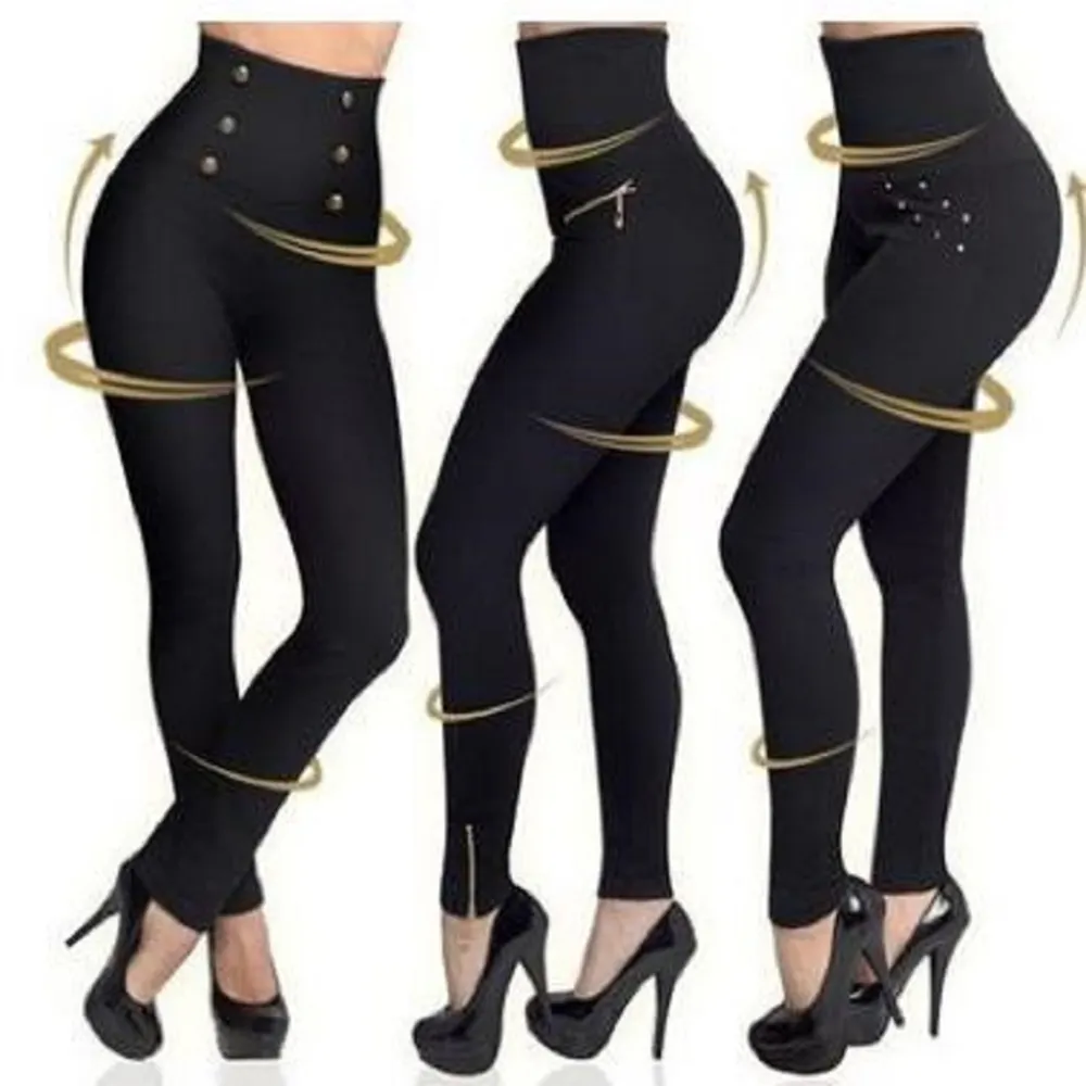 Groothandel 3 pcs veel Mode vrouwen strakke slanke leggings hoge taille dagelijkse slijtage broek