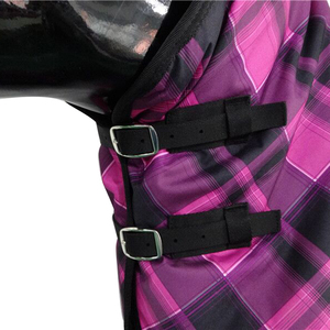 Rose Plaid <strong>Rain</strong> <strong>Sheet</strong> <strong>Horse</strong> Blanket, <strong>Horse</strong> Rugs Winter Blankets Ss Winter Equipment Equine Customized Cotton Logo Durable Oxford - Product Image 3