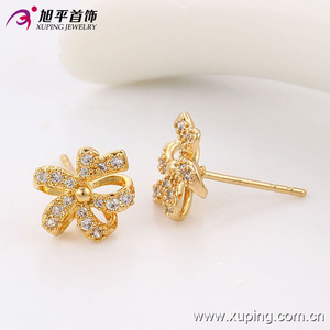 91048 giovani ragazze dei monili della cz classic <span class=keywords><strong>orecchini</strong></span> fiore - Product Image 4