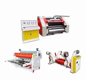 High quality vacuum adsorption fingerless single facer machine 2 ply corrugated cardboard production line