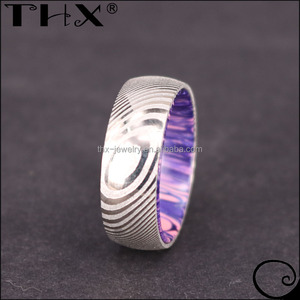 Anillo Popular 2026 de Resina y Acero de Damasco, Elige Tu Color, para Hombre y Mujer - Product Image 4