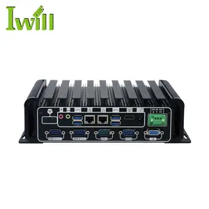 Iwill i7 mini pc IBOX-601 Artı LVDS ile 3G 4G için endüstriyel kontrol kutusu
