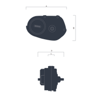 Bafang — kit de motorisation de vélo électrique 8fun max, système m400, mmg330, 36v, 48v, 250/350w, moteur à entraînement central dans le pédalier, câble étanche