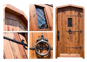 <span class=keywords><strong>Puertas</strong></span> <span class=keywords><strong>de</strong></span> <span class=keywords><strong>Entrada</strong></span> Principales <span class=keywords><strong>de</strong></span> Madera Maciza con Diseño <span class=keywords><strong>de</strong></span> Hierro para Ventanas, <span class=keywords><strong>Puertas</strong></span> Exteriores Rústicas para Hogares - Product Image 3