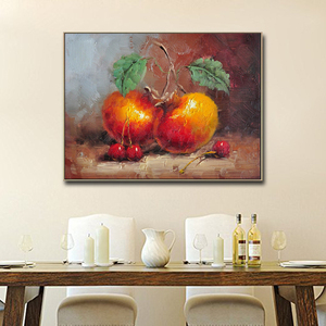 Trang Trí Nhà Bếp Hiện Đại Nhà Hàng Tĩnh Vật Handmade <span class=keywords><strong>Canvas</strong></span> Nghệ Thuật Tranh Sơn Dầu Trái Cây - Product Image 3