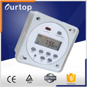 TB388 16 Amp AC 12 V-240 V LCD Digital de Potencia Programable del Contador de Tiempo del Interruptor de Relé - Product Image 3