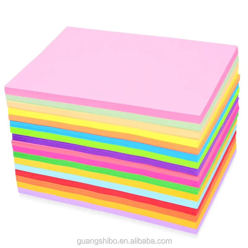80g A4 coriandoli di carta stampa a colori misti di carta da ufficio copia a colori di carta