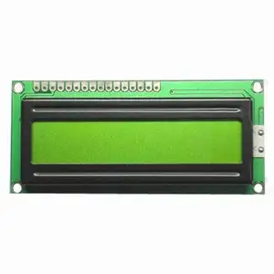 Módulo verde amarelo da tela lcd do personagem 1602