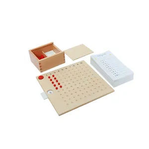 Tiger Montessori Material: C113 Multi pli kation Bead Board Mathe matisches Lernen