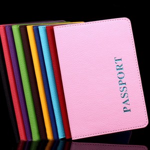 Nuevo patrón de cuero de la PU cubierta del pasaporte en la aventura de las mujeres documento de viaje entradas titular mujer chicas pasaporte caso - Product Image 1