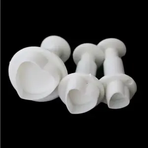 3 Cái Bánh Trái Tim Tình Yêu Đường Sugarcraft Công Cụ Cắt Plunger