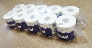 Virgin Eco Soft TT Embalaje individual LOGO OEM Material polivinílico Rollo de papel higiénico reciclado blanco Papel de baño para el mercado de EE. UU. - Product Image 2