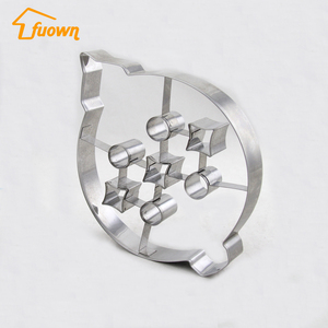 Drôle gâteau décoration outils feuille forme grande taille en <span class=keywords><strong>acier</strong></span> inoxydable cookie cutters biscuit moules - Product Image 2
