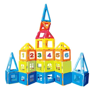 2019 New Castle Magnetic Blocks for Boys Girls Kids 3D Science Experiment Kits Learning & Development Building Blocks Toys