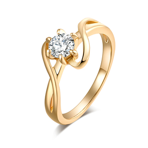 Cubic Zirconia Nhẫn đối với phụ nữ Surround S Loại hợp thời trang hợp kim kẽm nhẫn trang sức đồ trang sức bán buôn - Product Image 1