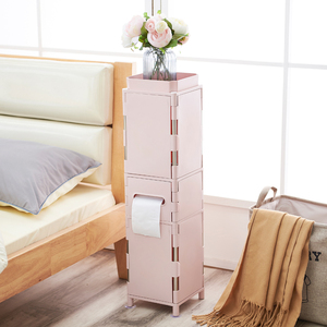 ที่มีคุณภาพสูงราคาต่ำทนทานห้องน้ำชั้นเก็บพลาสติกชั้นวาง - Product Image 5