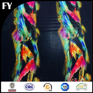 Hochwertiger Seidensatin-<span class=keywords><strong>Lycra</strong></span>-Stoff mit individuellem Digitaldruck - Product Image 1