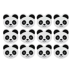 Benutzer definierte kostenlose Probe Mini Tee Clips Beutel Versiegelung Clips 12 Packungen Neuheit Tier Panda Gesicht Tasche Clips Set