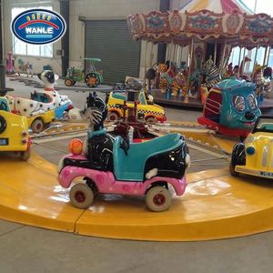 Wanle Produk Mainan Mini Merry Go Round Taman Hiburan Dijual Berputar Naik Mobil untuk Anak-anak