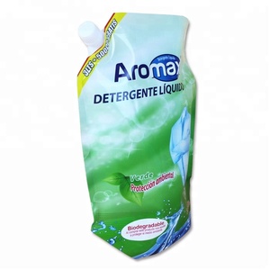 Lavado detergente líquido Caño Doypack bolsa de pico de plástico bolsas de suavizante de tela de embalaje con tapa - Product Image 2