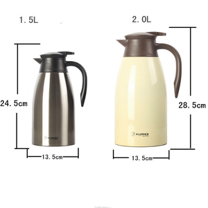 2.0L Offre Spéciale à double paroi en acier inoxydable <span class=keywords><strong>carafe</strong></span> thermique en acier inoxydable <span class=keywords><strong>café</strong></span> <span class=keywords><strong>carafe</strong></span> - Product Image 2