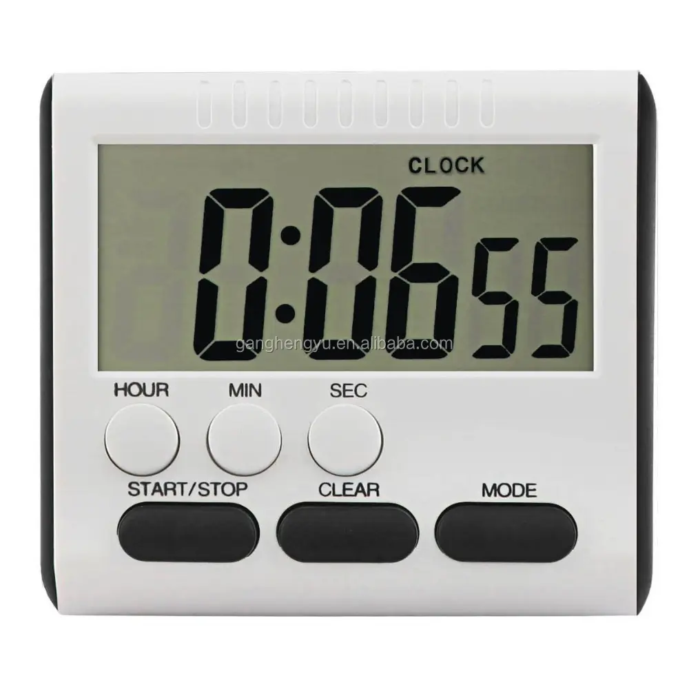 Desktop Magnetic Digital 24 Hours Countdown Timer With Clock