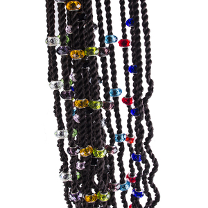 AliLeader Prix de gros 50 pcs/pack Perles de cristal Perles de cheveux pour <span class=keywords><strong>Dreadlocks</strong></span> <span class=keywords><strong>Bijoux</strong></span> de cheveux - Product Image 2
