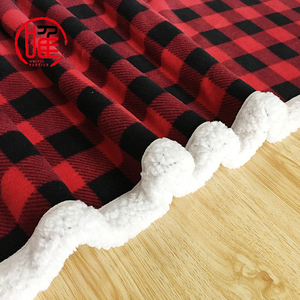 Tùy Chỉnh Giáng Sinh Ngày Valentine Sọc Kiểm Tra In Ấn Ấm Sherpa Kẻ Sọc Lông Cừu Ném Tartan Chăn Trong Số Lượng Lớn - Product Image 2