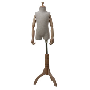 ชุดเดรสหลากสีสำหรับเด็ก,หุ่นโชว์แบบยืดหยุ่นมาพร้อมกับแขนทำจากไม้ - Product Image 2