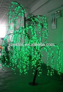Vente chaude! 1440 pcs Led 220 V Vert LED Saule arbre - Product Image 3