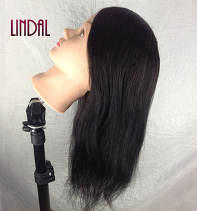 Cabeza de <span class=keywords><strong>Maniquí</strong></span> LINDAL para Entrenamiento de <span class=keywords><strong>Peluquería</strong></span>, 100% Cabello Humano, para Estilistas - Product Image 4