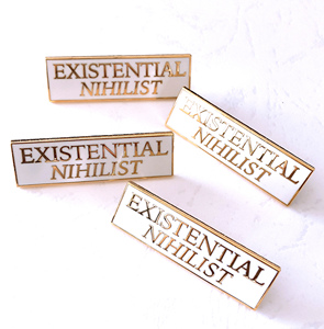 Anime Style Insignes En Métal Nickel Noir <span class=keywords><strong>Nom</strong></span> De Tag Personnalisé Émail Dur Épinglette - Product Image 1