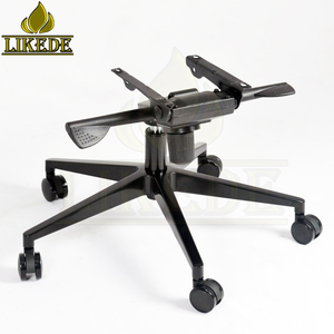 Vendita calda 5 stella prong gambe di sedia in alluminio nero girevole gaming sedia da ufficio componente base della poltrona - Product Image 2