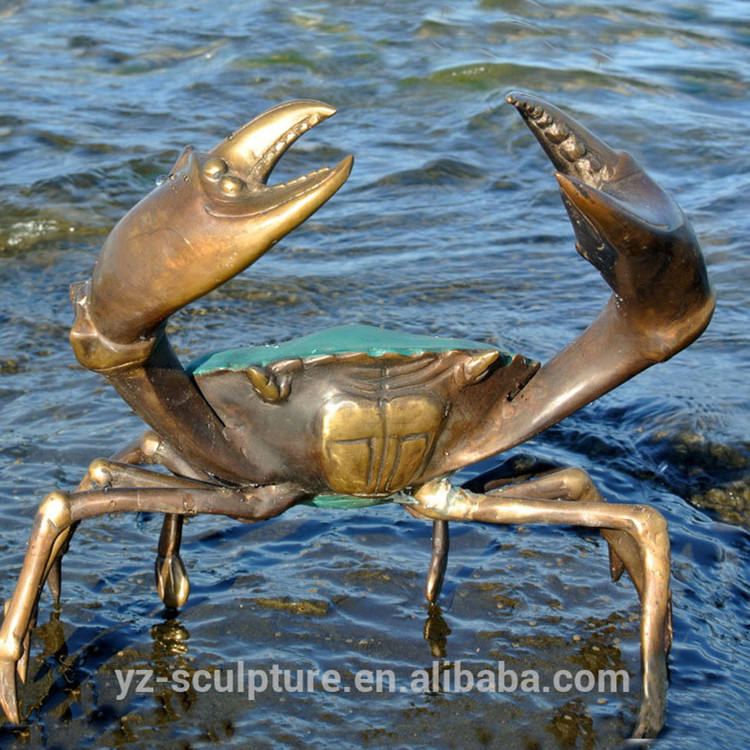 STATUE DE CRABE Animaux Faits Main Miniatures Figurines