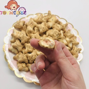 Enfants Fraise Confiture Cracker Biscuit Ours En Forme Doux Oeuf Au Four Aromatisé Disponible En Boîte En Vrac ou Sac Emballage - Product Image 1