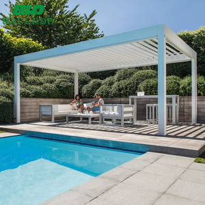 Aluminio motorizado pérgola sol prueba Louvre <span class=keywords><strong>techo</strong></span> <span class=keywords><strong>para</strong></span> piscina - Product Image 1