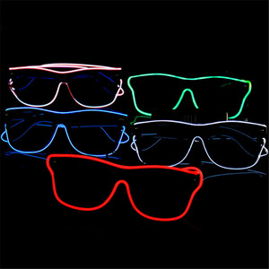 Gafas de alambre <span class=keywords><strong>El</strong></span> que brillan en la oscuridad innovadoras de Shenzhen GFLAI Producto de suministros para fiestas recién llegado - Product Image 1