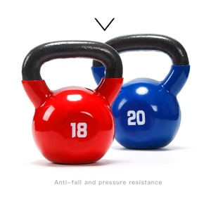 Palestra Fitness in polvere rivestimento in ghisa Kettlebell Pesa <span class=keywords><strong>Rusa</strong></span> - Product Image 5