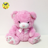 Ours en peluche rouge en forme de cœur personnalisé de luxe pour la Saint-Valentin