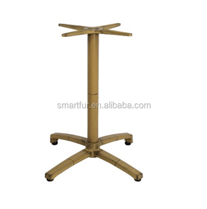 de simulación de madera de Aluminio De grano Mesa de Pedestal base de ideas de aluminio fuerte base de cuatro patas - Product Image 3