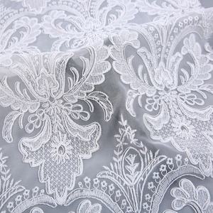 <span class=keywords><strong>HA</strong></span>-15378 fantasia di alta qualità in tutta la maglia da sposa pizzo ricamo in tessuto francese - Product Image 5